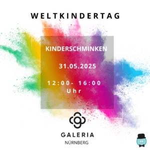 Weltkindertag-2025-kinderschminken-kinder_event-veranstaltung-farbe-firmen_veranstaltung-Galeria-Karstadt-Nuernberg